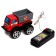 The Stroytechnics machine, at remote control, works from batteries, mix