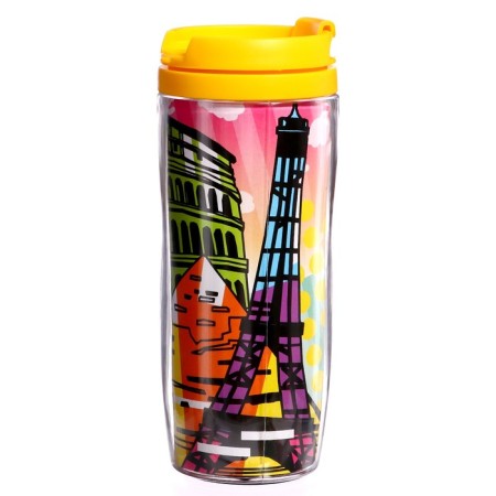 Thermal engine with puzzle "World pop art", 54 elements, 350 ml-1