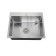 Kitchen sink "RMS" MR-5843, Sredal, thickness 3.0 and 1 mm, basket, dispenser, satin