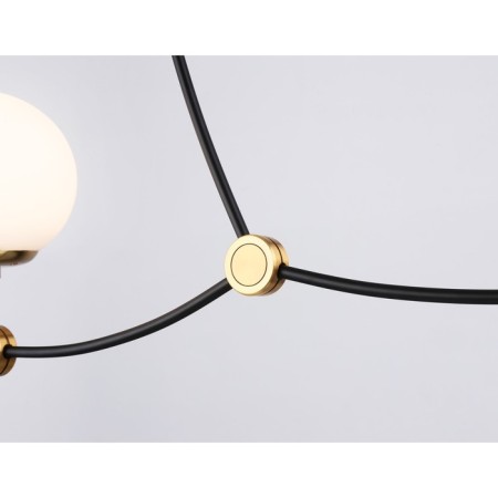Suspended Ambrella Light, Modern, TR2568, 3HE27, Black color, bronze-4