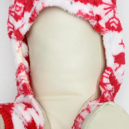 Kombinson "Deer" with a hood, size S (DS 25 cm, OG 35 cm, Osh 25 cm), red-5