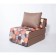 Armchair - Harvey Harvey Crumpaced Buke with a cloak - mattress, size 75 x 100 x 90 cm, brown color