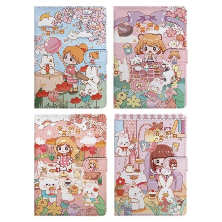 Gift notebook, A6+, 132 sheets, color block, with a stream on a magnet, PVC cover, "Anime", mix