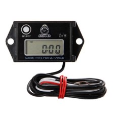 Tachometer with a motorcycle counter