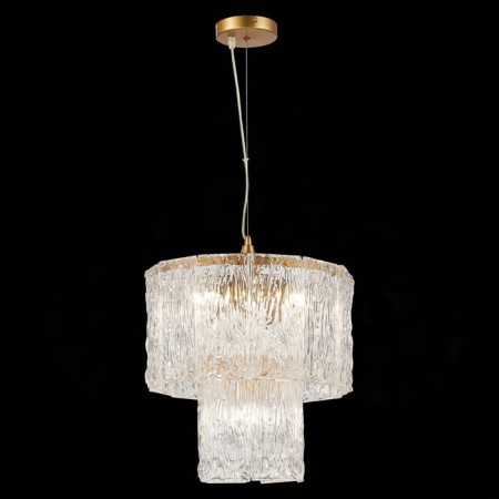 Suspended EVOLUCE lamp. Sle283203-05. Rida. 5x40 watts, E27, 38x38x38 cm, golden color-3