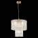 Suspended EVOLUCE lamp. Sle283203-05. Rida. 5x40 watts, E27, 38x38x38 cm, golden color