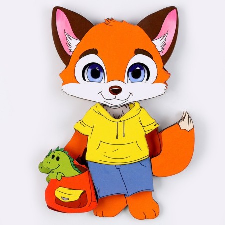 Board game on Velcro "Foxes"-1