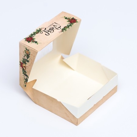 Folding box "New Year", 10 x 8 x 3.5-3