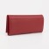Women's wallet on the button, red color