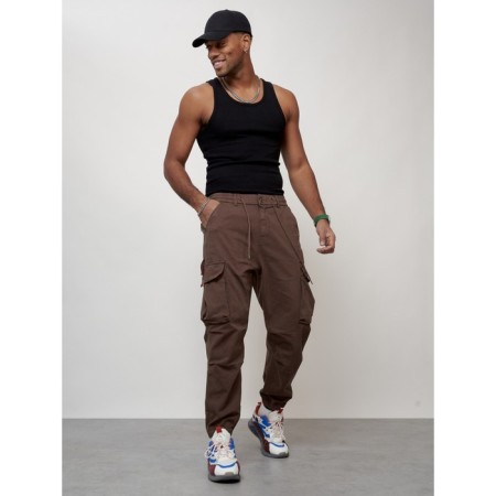Cargo jeans men, size 44-46, brown color-9