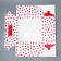 Box for cupcakes and gento-traps, confectionery packaging "Hearts", 25 x 25 x 10 cm
