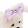 Soft toy "Lucky Mimi: Lilac", with a frame, 37 cm