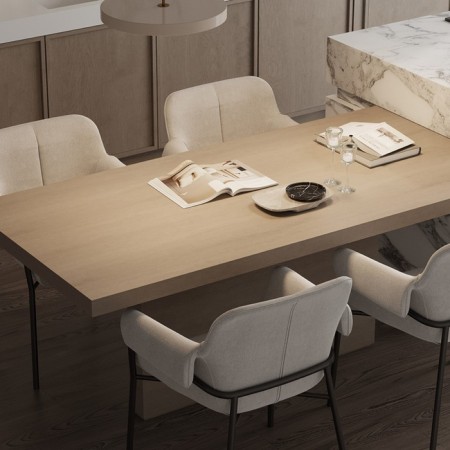 Aline chair, 550 × 700 × 830 mm, Shenill, light gray color-7