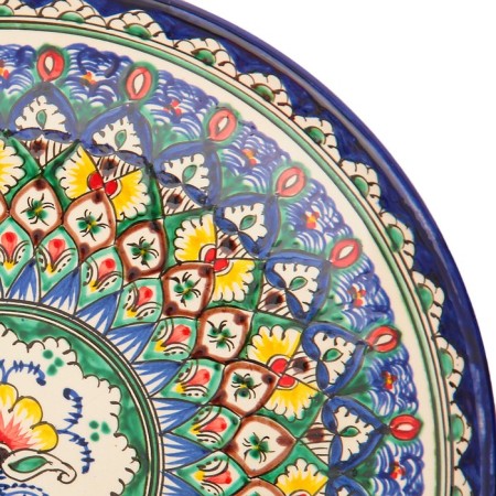 Largan Rishtan ceramics "Patterns", 31 cm, blue-2
