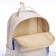 Young backpack from a lightning textile, 5 pockets, white color