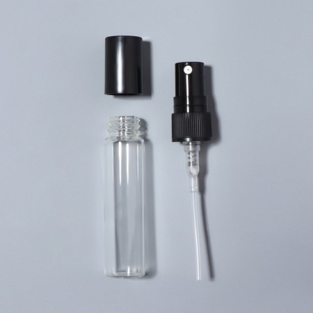 A bottle for storage, with a spray, 5 ml, packing - 5 pcs, black color-5