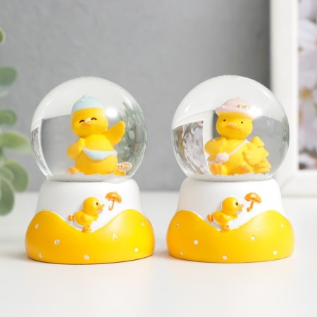 Souvenir Polystone Water Ball Light "Little Diplon" Mix D = 4.5 cm 7x4.8x4.8 cm-2