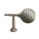 Hook for curtains KS100 CAPPIO, one -rod, chromium color, 2 pcs