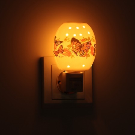 Lamp "Butterfly" 1x7W E11 white 7.5x7.5x12cm-6
