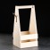 Box for beer 15.5x15.5x33 cm for 4 bottles, natural