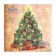 New Year's napkins Paper New Line Fresco "Christmas tree", 33x33 cm, 2 layers