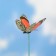 Skewer luminous "Vaisy butterfly" 6.5x25cm, set 12pcs, mix