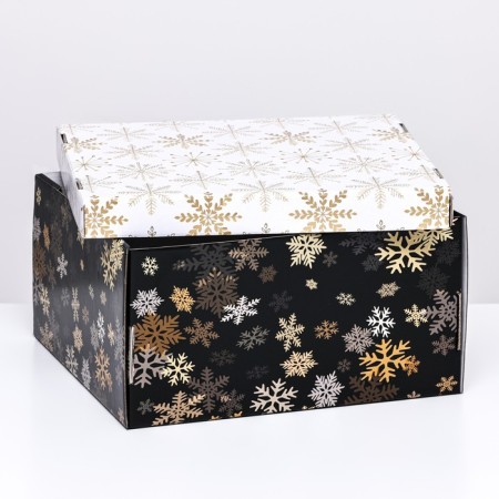 Folding box "Snowfall", 31.2 x 25.6 x 16.1 cm-3