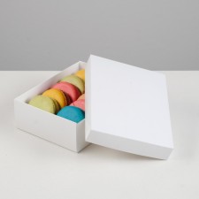 The box is folding, white, 16.5 x 12.5 x 5.2 cm