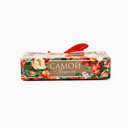 Box for 6 sweets with the cells "the most beautiful" 14.5 x 9.5 x 3.5 cm-1