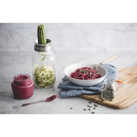 Bank with spiralizer Kilner, glass, 1 liter-13