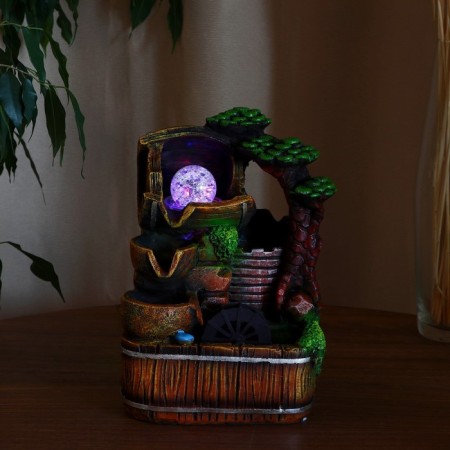 Fountain "Stone tree" 17x13x26 cm (with backlight)-2