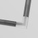 Corner Connector for the built-in track system Technical TRA004CL-22W, 10x10x8.5 cm, white color