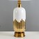 Maestro table lamp E27 40W white-gold 28x28x53 cm Risalux