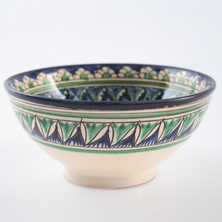 Rishtan ceramics "flowers" 15 cm, small, blue-7
