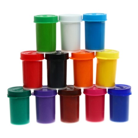 Gouache 12 colors x 15 ml, Jovi, economical consumption, cardboard, brush as a gift-7