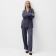 Women's costume (shirt, trousers) minku: casual collection color graphite, pr 46