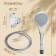 Shower Set Zein Z0203, hose 150 cm, holder, watering can 3 modes, chrome