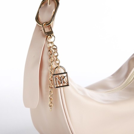 Women's bag of artificial leather Nazamok, 28x15 cm, beige color-3