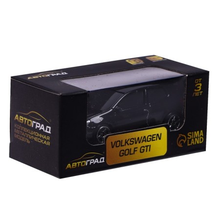 Metal Metal Volkswagen Golf GTI, 1:64, Black Color-3