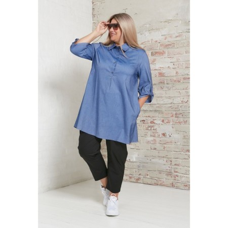 Women's tunic, size 68, blue color-2