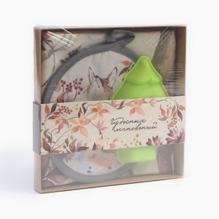 Set Gift Ethel "Heat inside": kitchener 40x73cm, take 17x17cm; cotton 100%-6