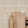 Monnector Organizer for belts and scarves multi -level Ladoom Laconique, 11.5 × 23 × 1.1 cm, white color
