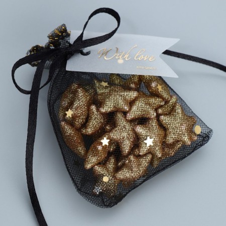 Gift bag from tulle "Night", 7 x 9 cm +/- 1.5 cm-3