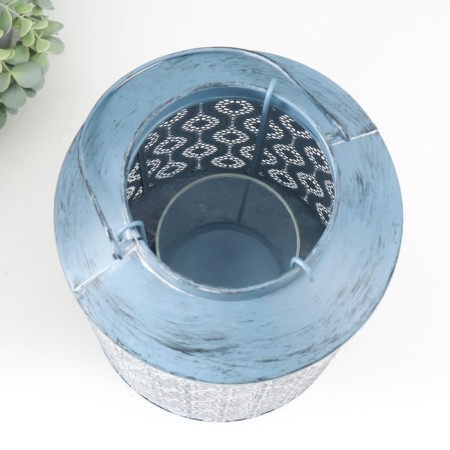 Summary metal per 1 candle "Arabica" d = 8.5 cm aged silver 19x34 cm-4
