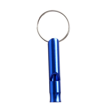 Small metal whistle for dogs, 4.6 x 0.8 cm, blue-1