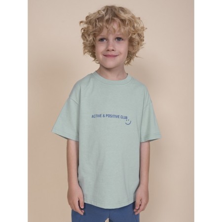 T -shirt for boys, height 146 cm, color menthol
