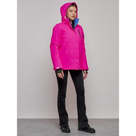 Ski jacket female, size 42, pink color-14