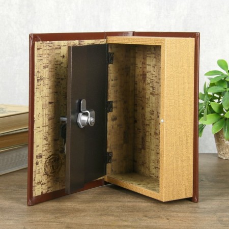 Safe Brush Tree leatherette "Key to Success" 24x16x6 cm-2