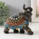 Polystone souvenir "Elephant in Red-blue Popone" MIX 16x8x15 cm