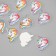Decor for creativity tree "Unicorn head" set of 10 pcs 2.4x3 cm